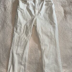 Abercrombie & Fitch White Straight Jeans Classic Style